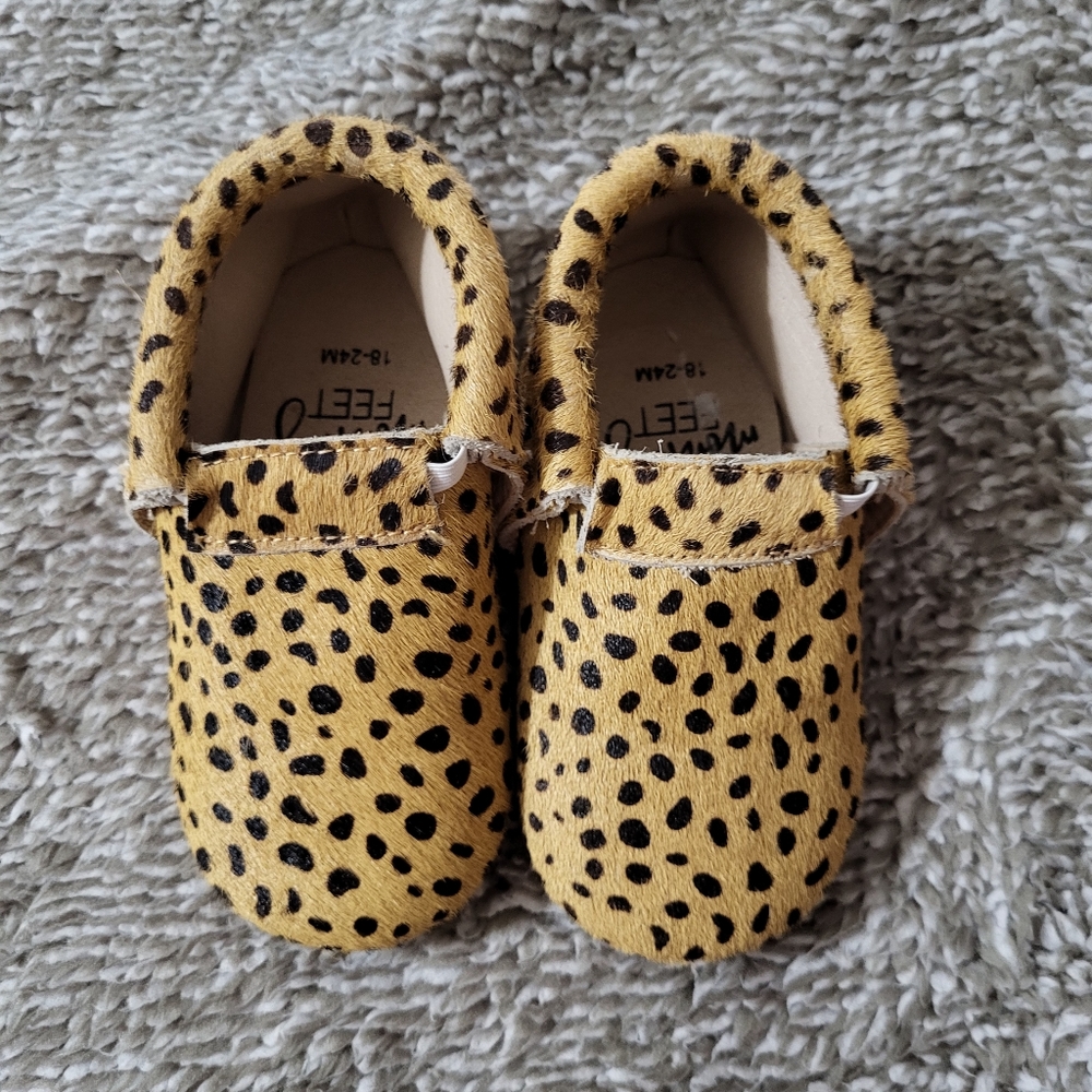 Monkey Feet Cheetah Print Moccasins